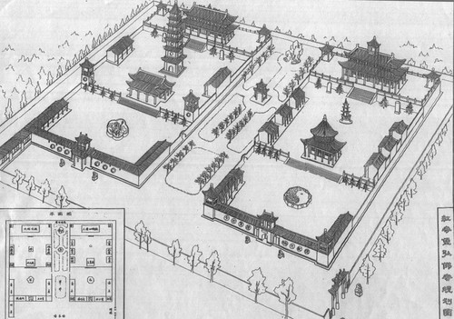 傳統寺廟規劃設計及寺院圖紙分析